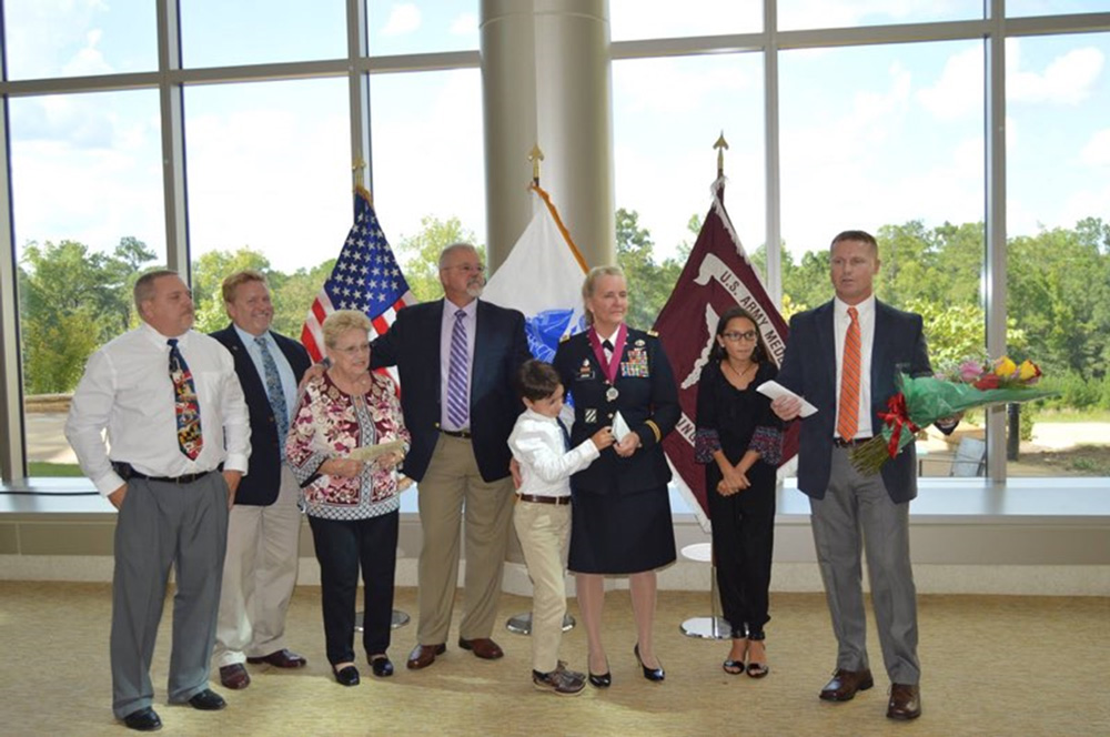 Terry being awarded the O2M3 Order of Military Medical Merit.